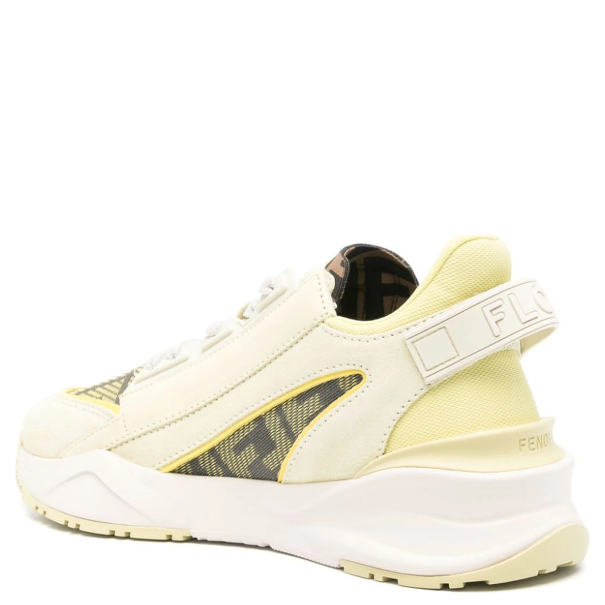 Flow leather-panelled sneakers