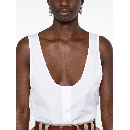 Semi-Sheer Henley Tank Top