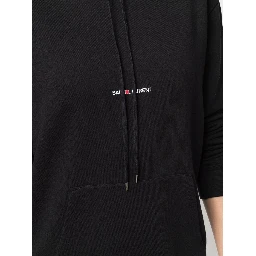 Hoodie Organic Cotton Kangaroo Pocket In Black