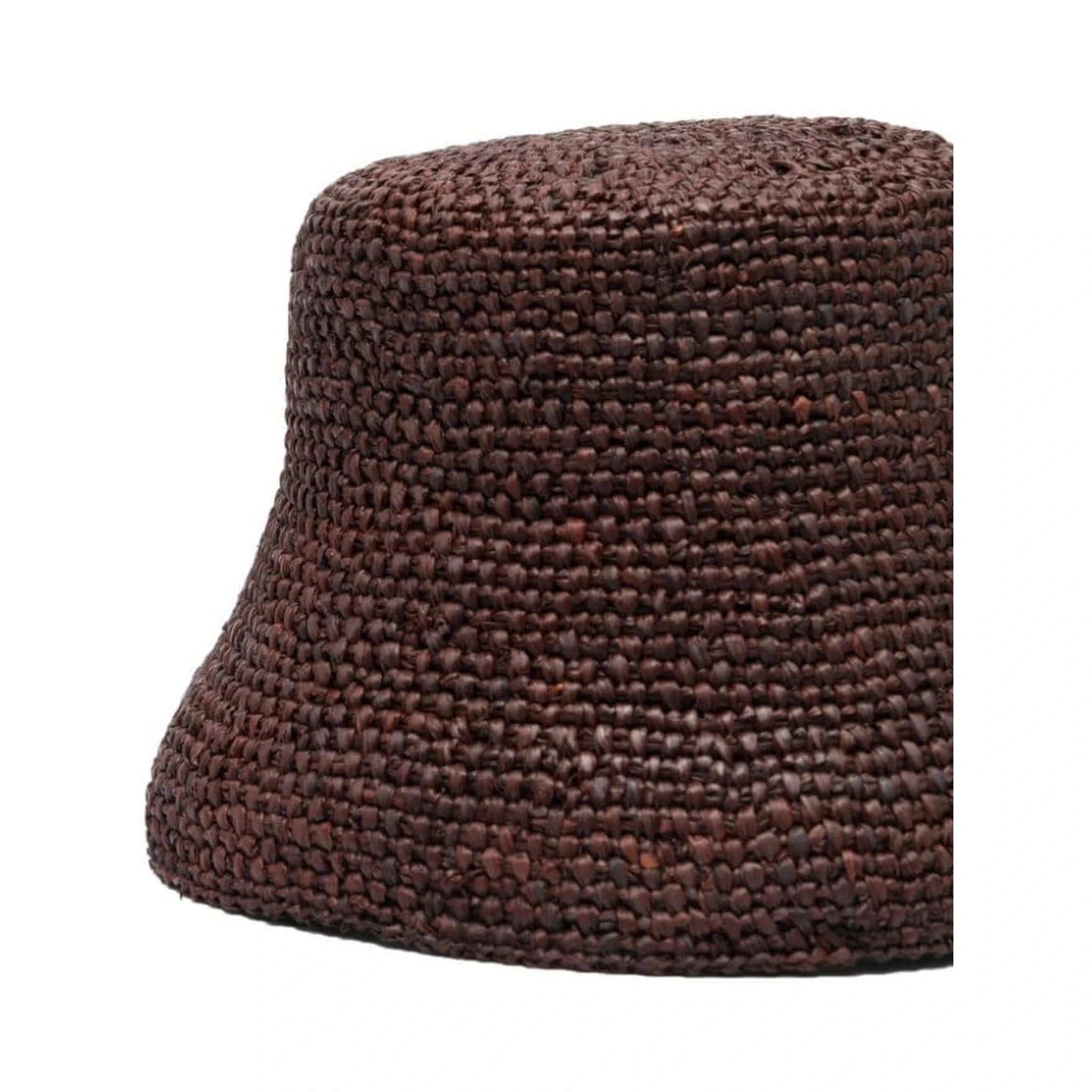Ficiu Bucket Shape Patch Detail Hat In Brown