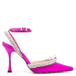 Fuchsia Crystal Embellished Pump