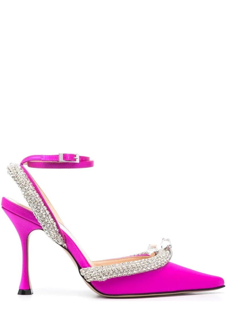 Fuchsia Crystal Embellished Pump