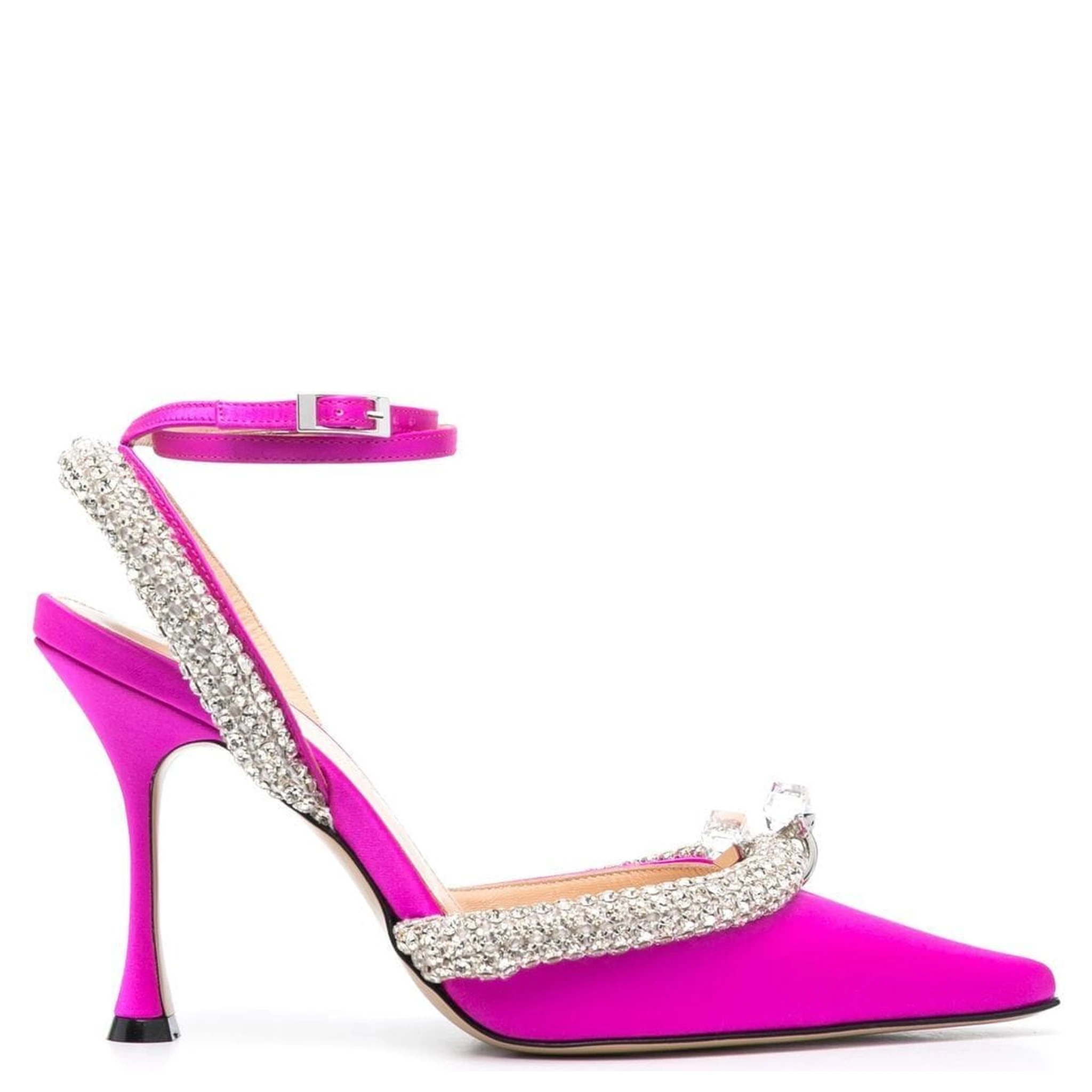 Fuchsia Crystal Embellished Pump