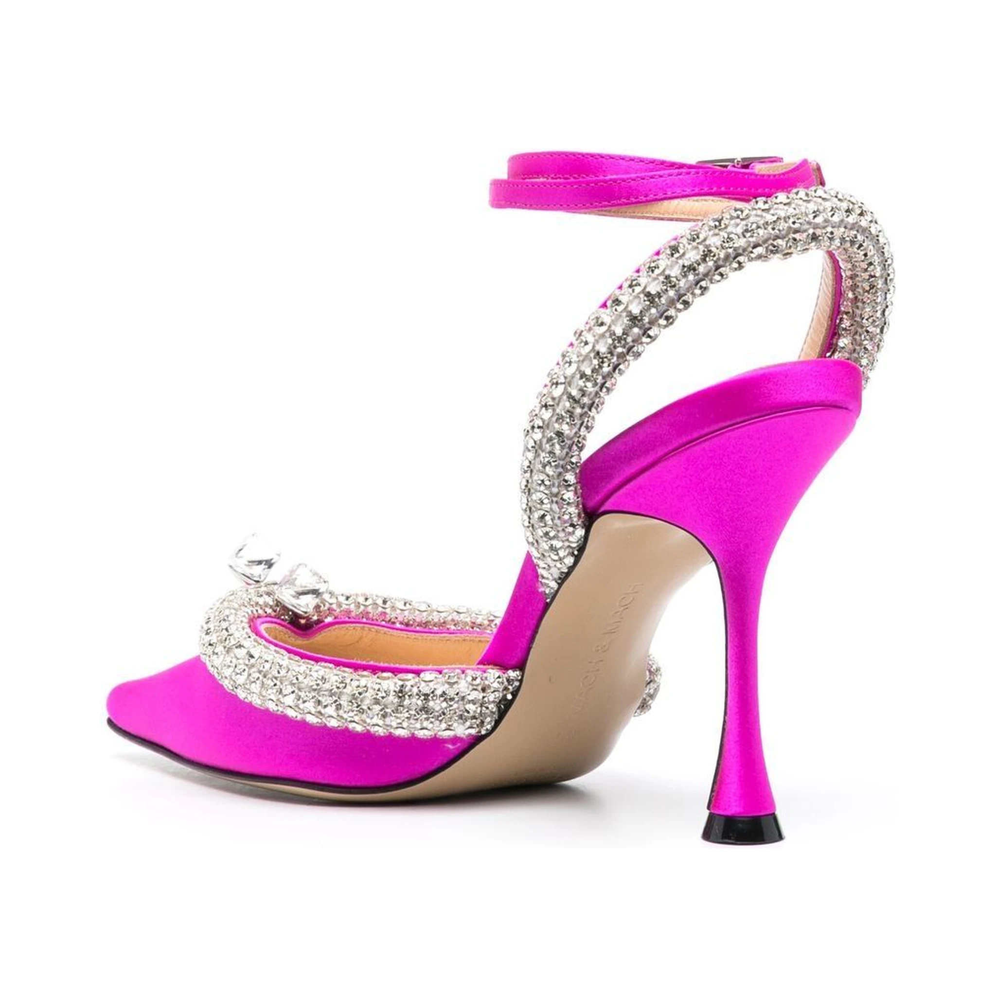 Fuchsia Crystal Embellished Pump