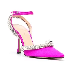 Fuchsia Crystal Embellished Pump
