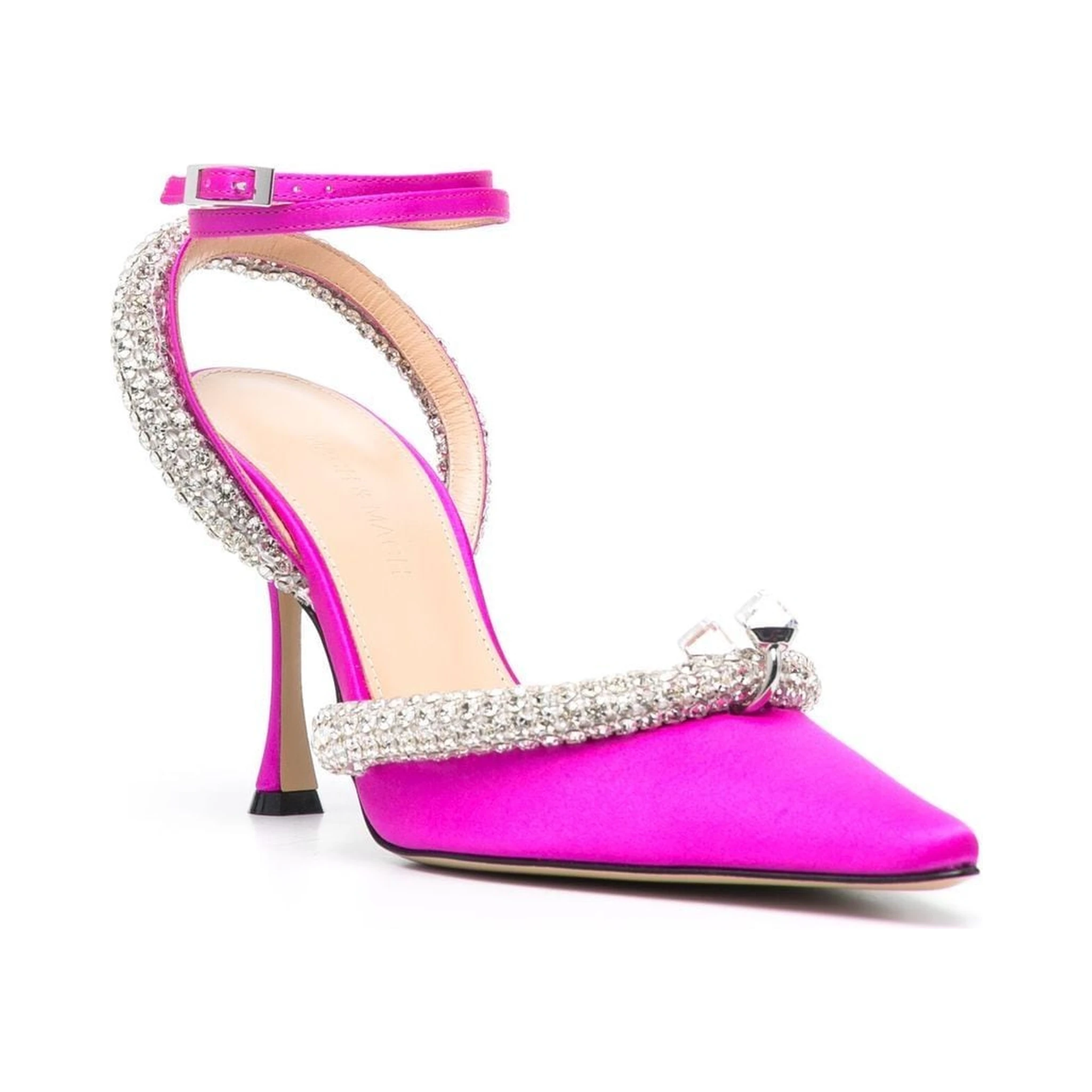 Fuchsia Crystal Embellished Pump