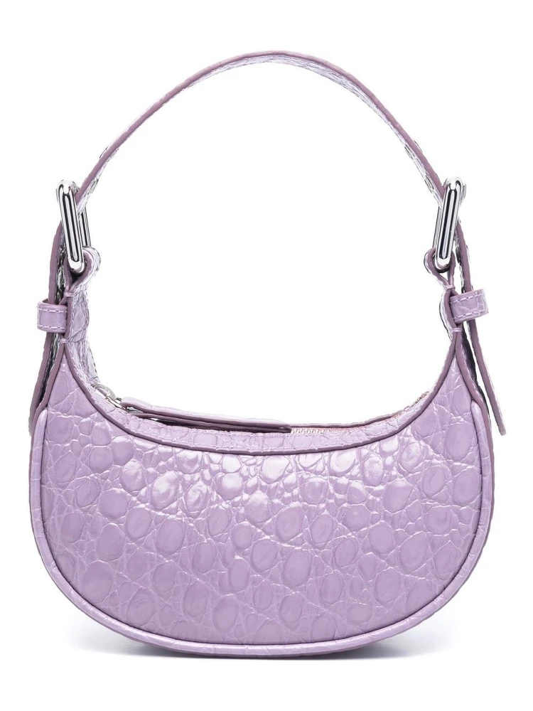 Mini Soho Croco Embossed Leather Shoulder Bag In Purple
