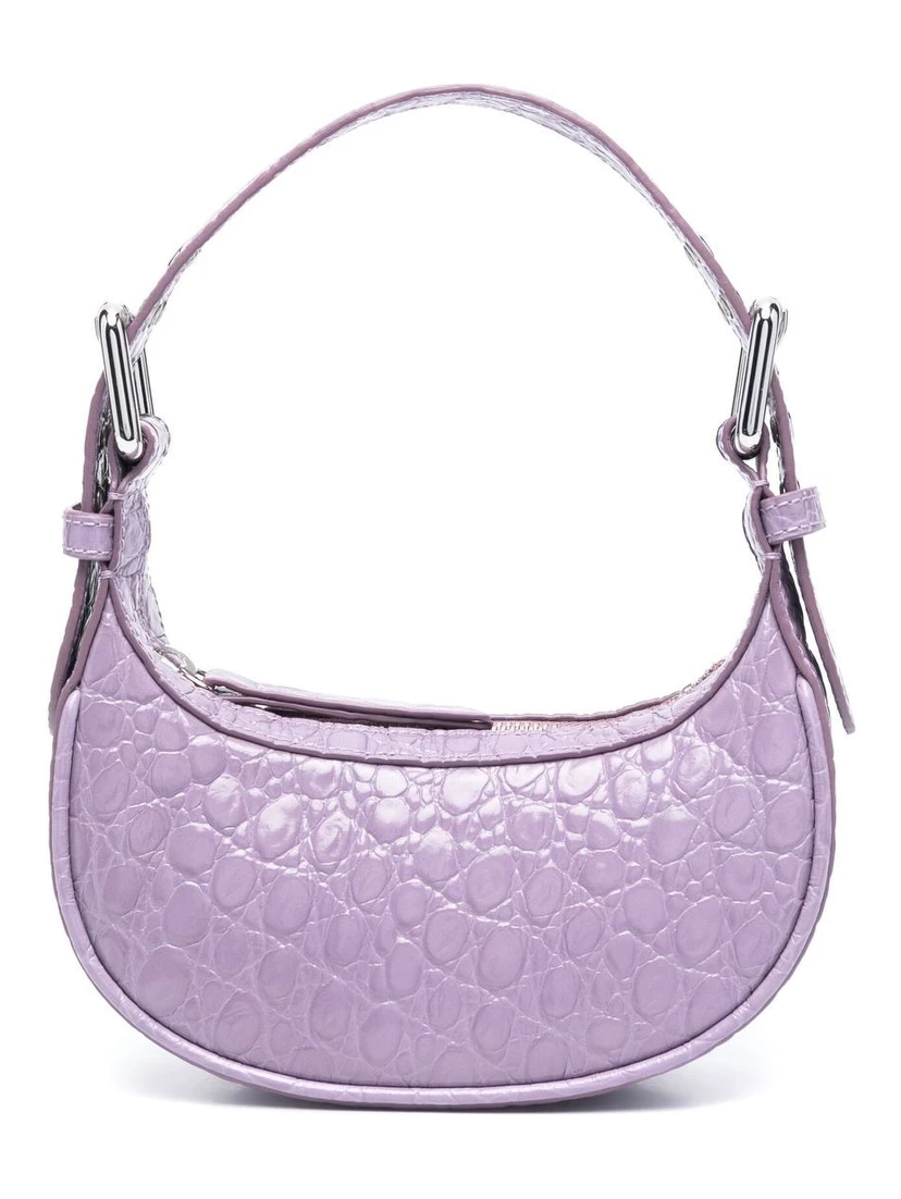 Mini Soho Croco Embossed Leather Shoulder Bag In Purple