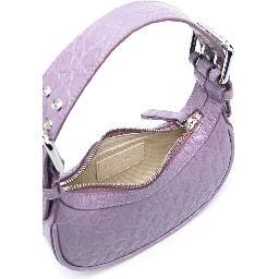 Mini Soho Croco Embossed Leather Shoulder Bag In Purple