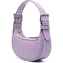Mini Soho Croco Embossed Leather Shoulder Bag In Purple