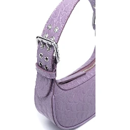 Mini Soho Croco Embossed Leather Shoulder Bag In Purple