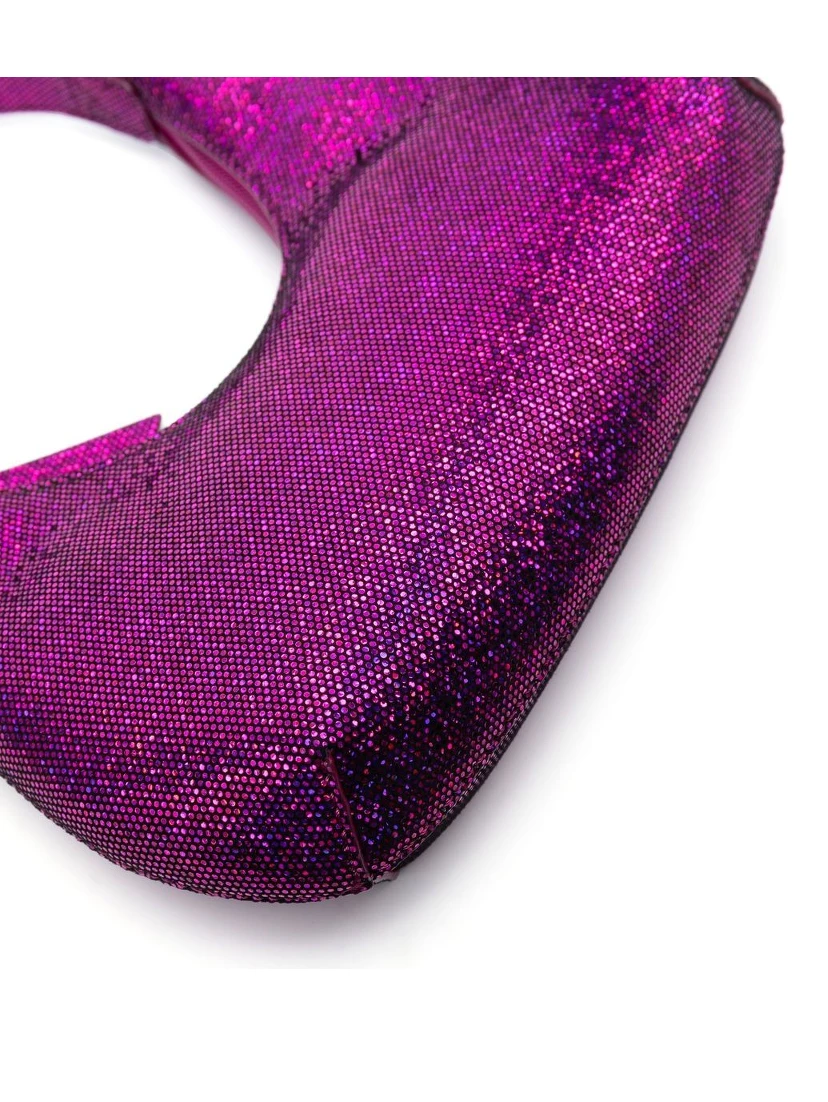 Baby Amber Leather Shoulder Bag In Purple