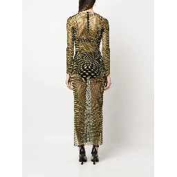 Embellished Maxi Dress In Brown