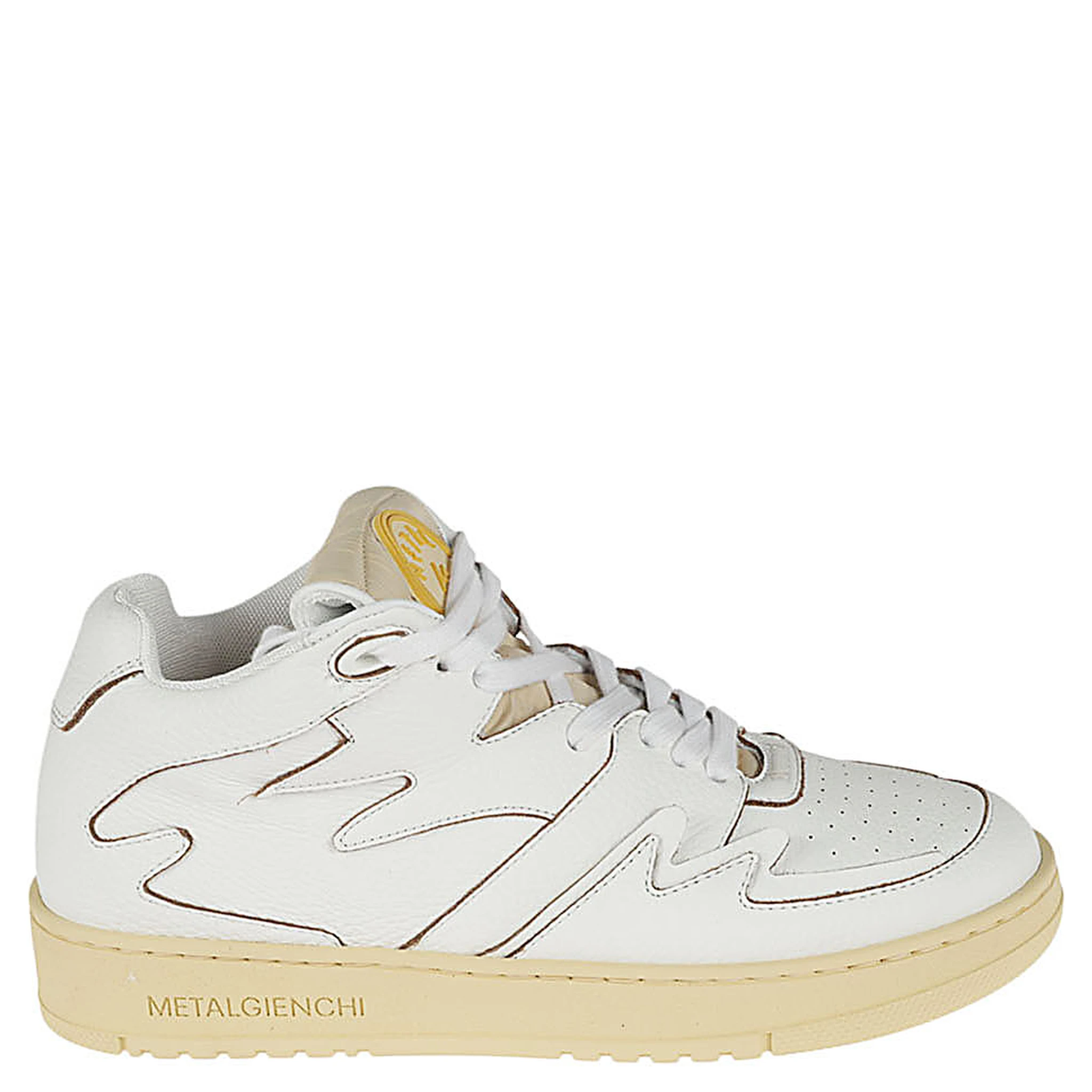 White Neon Leather Sneaker