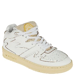 White Neon Leather Sneaker