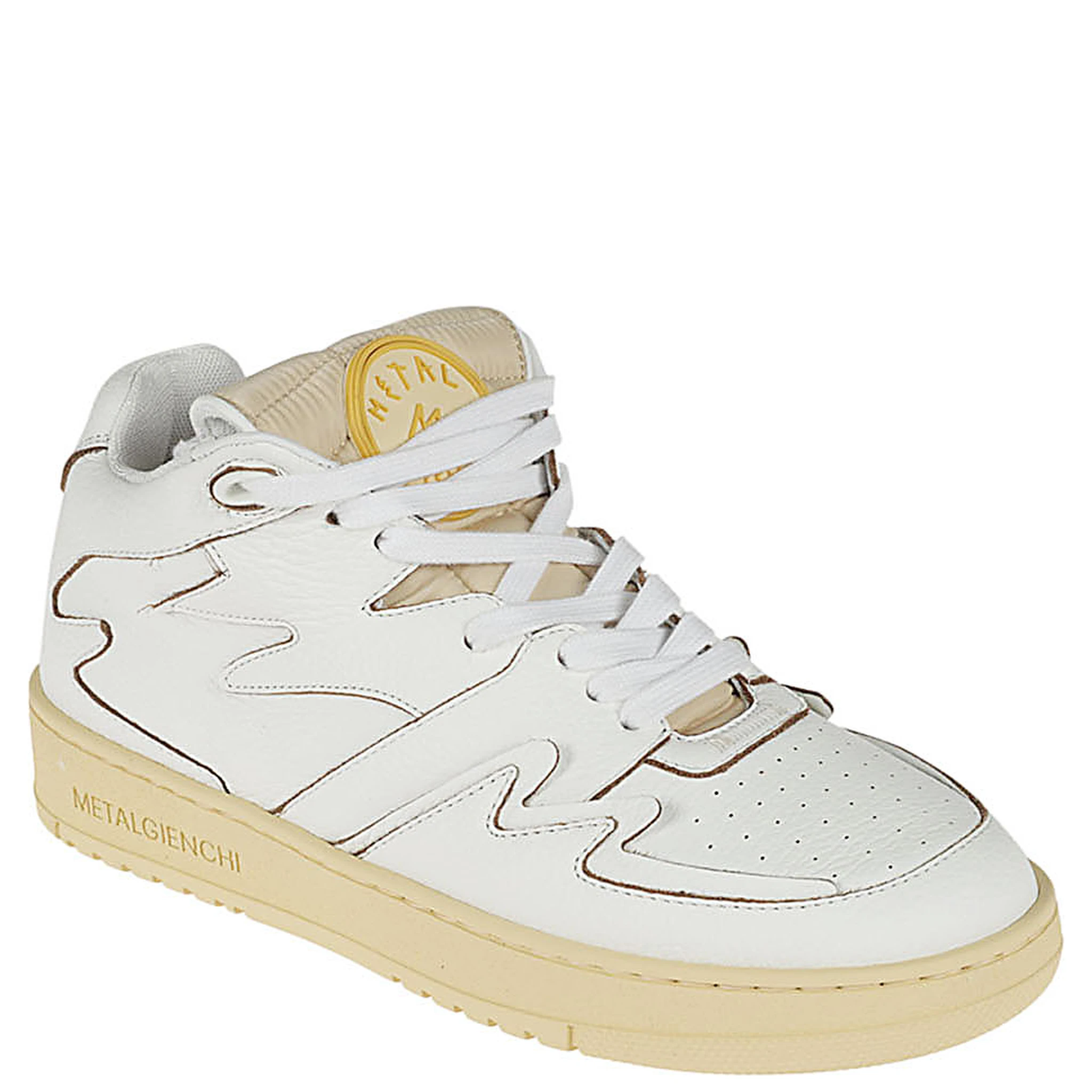 White Neon Leather Sneaker