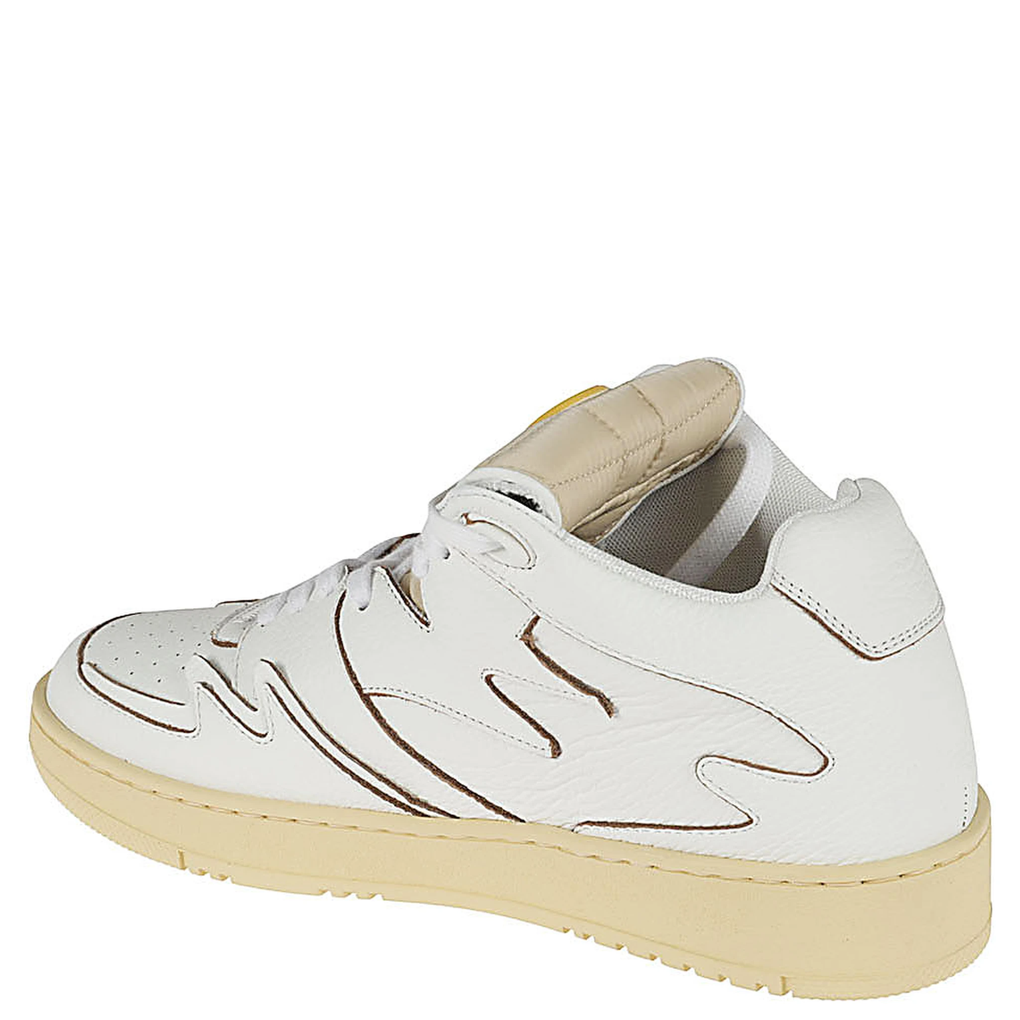 White Neon Leather Sneaker