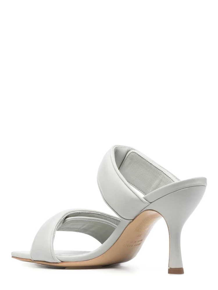 Grey 80mm Perni Leather Heel In Gray alternative