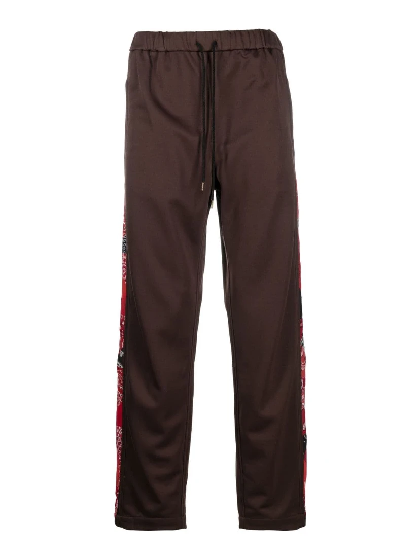 Printed Bandana Trousers In Brown