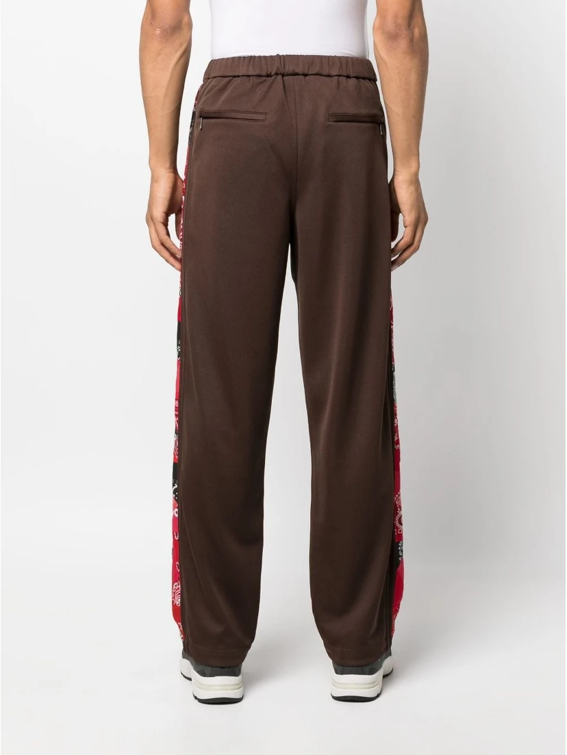 Printed Bandana Trousers In Brown