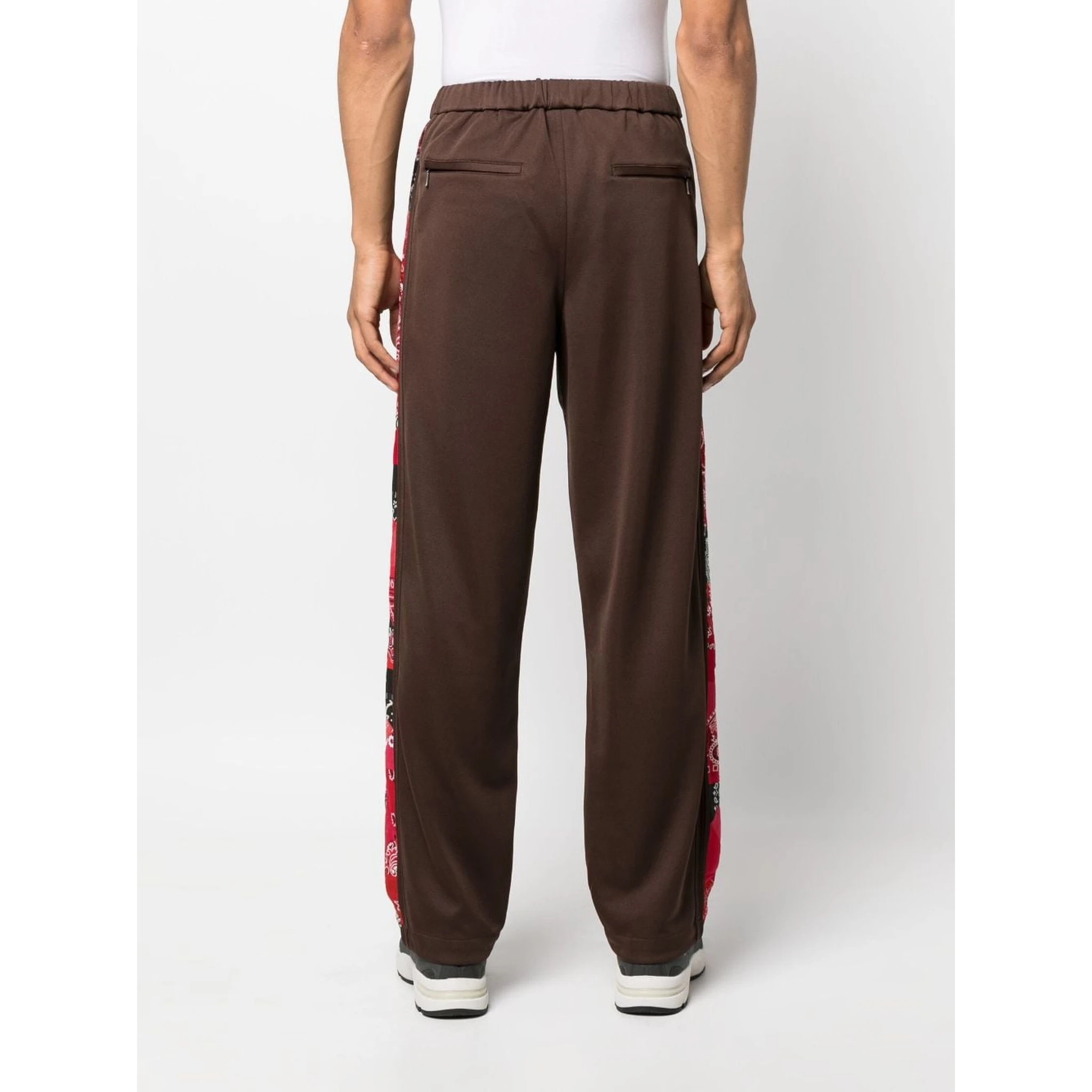 Printed Bandana Trousers In Brown