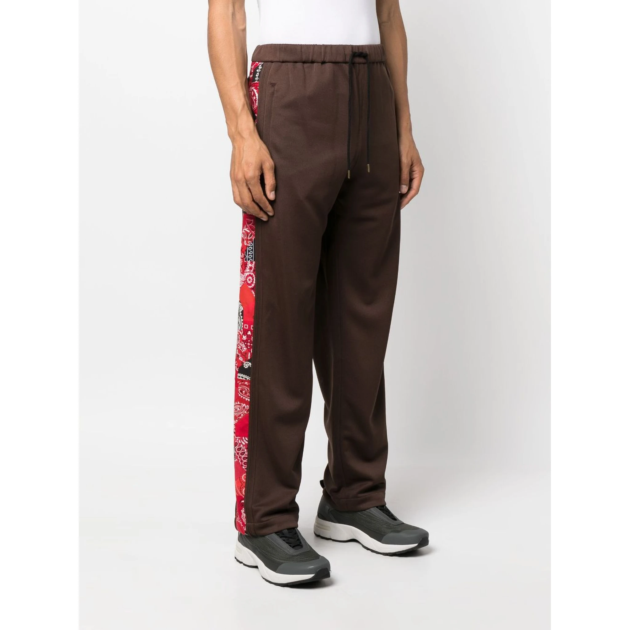 Printed Bandana Trousers In Brown