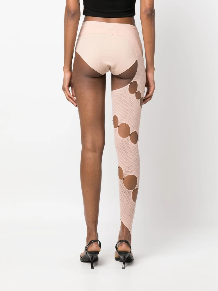 Cut-out Detail Single Leggings In Neutral alternative