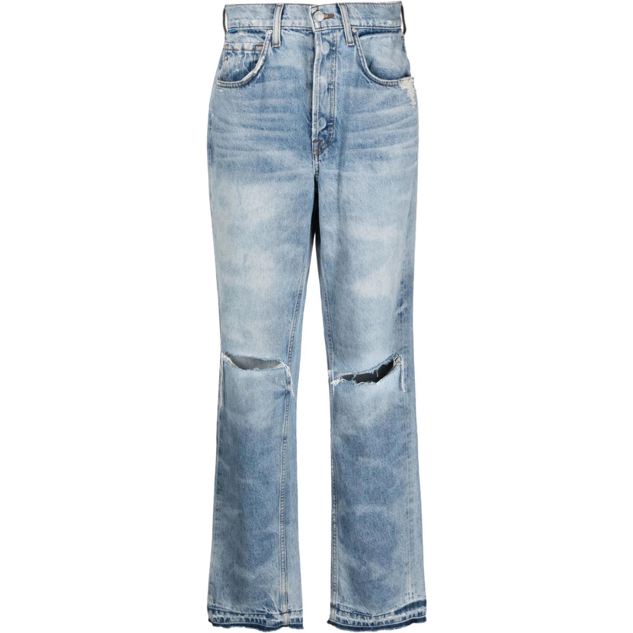 Kate straight-leg ripped jeans