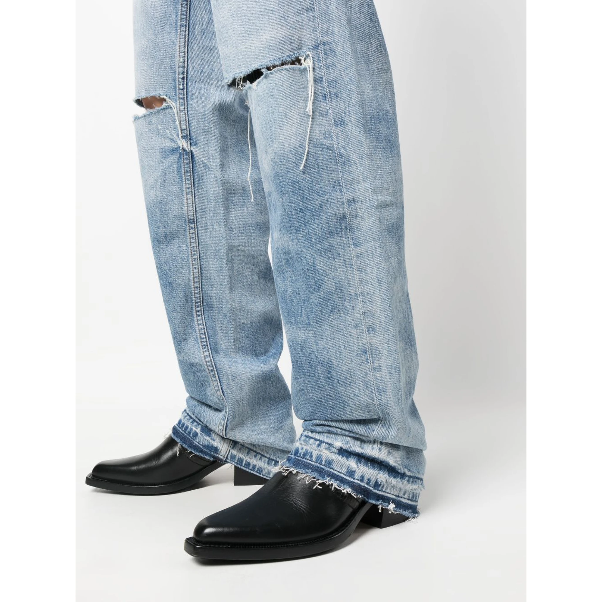 Kate straight-leg ripped jeans