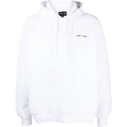 Hooded Organic Cotton Sweater In White