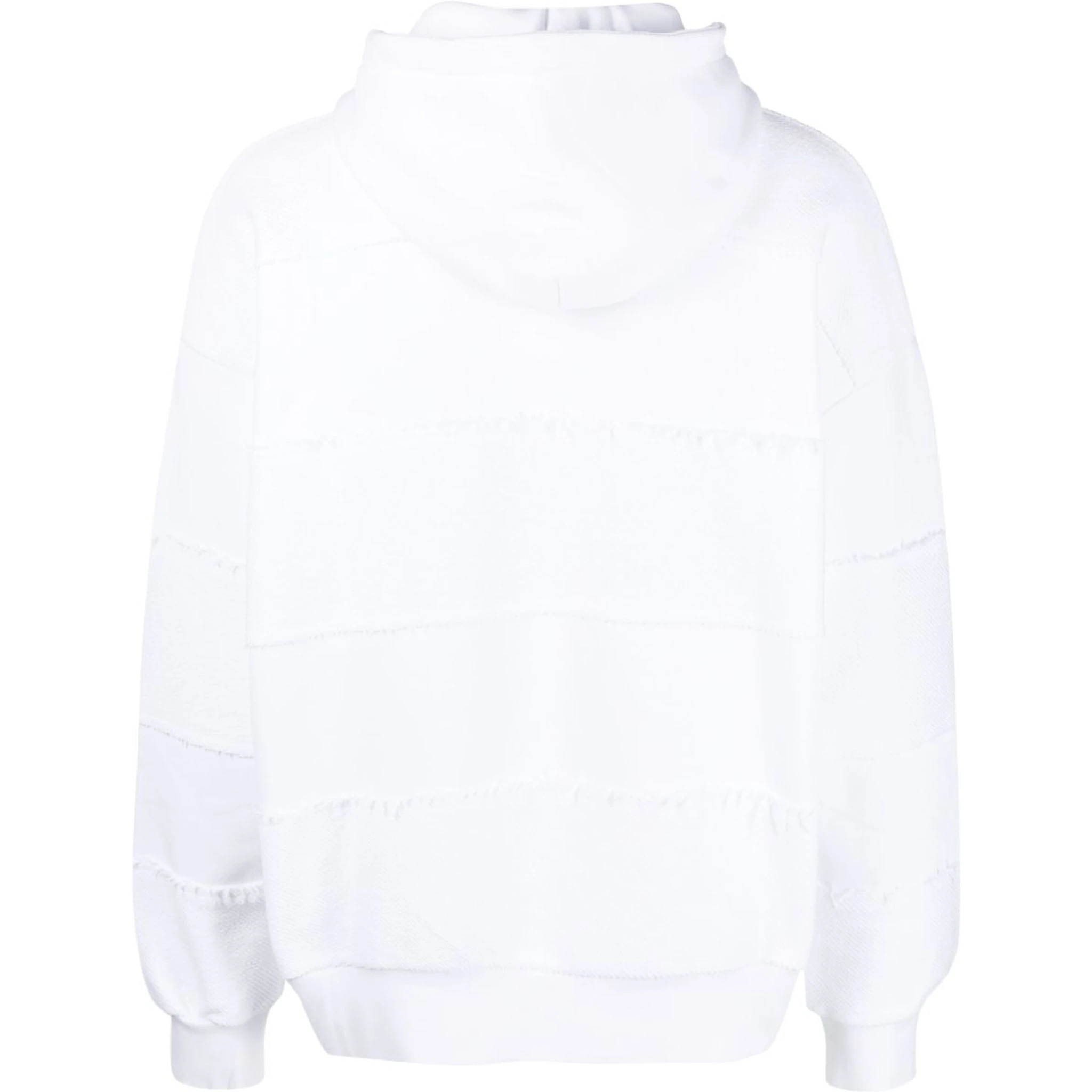 Hooded Organic Cotton Sweater In White
