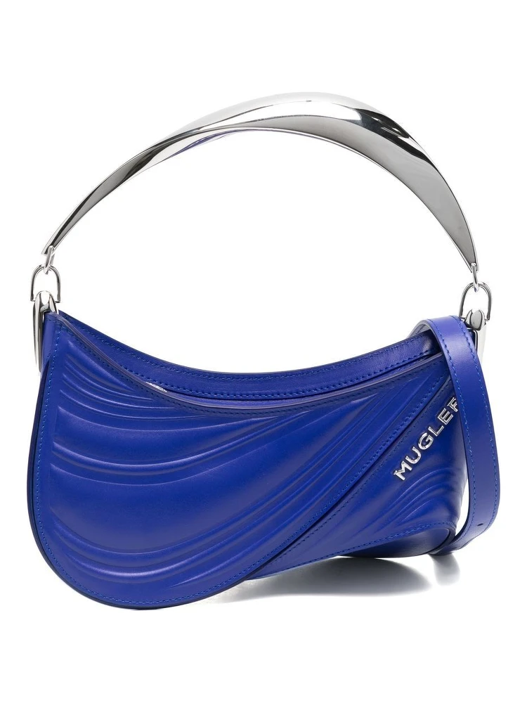 حقيبة تسوق صغيرة منقوشة بتصميم حلزوني منحني 01