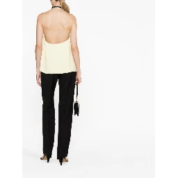 halterneck open-back top