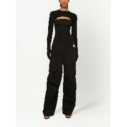 KIM DOLCE&GABBANA cropped button-fastening cardigan