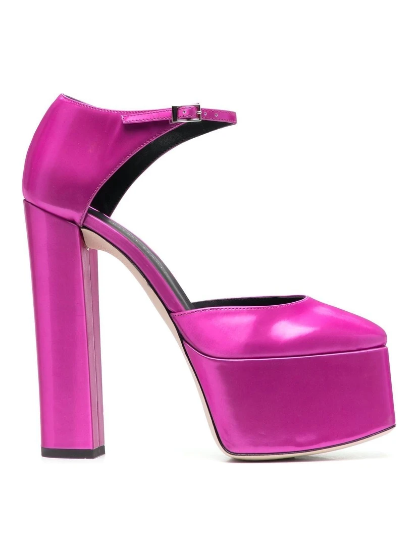Fuchsia Fuchsia Bebe Leather Pump
