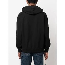 graphic logo-print hoodie