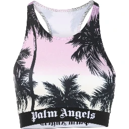'pink Sunset Logo' Sporty Top' In Multi