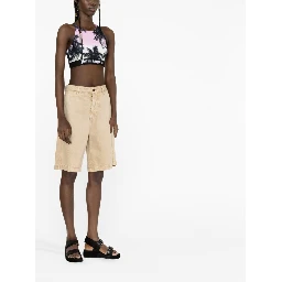 'pink Sunset Logo' Sporty Top' In Multi