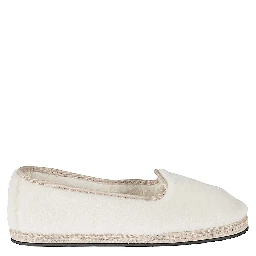 White White Friulana Alpaca Wool Ballet Flats