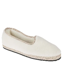 White White Friulana Alpaca Wool Ballet Flats