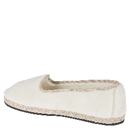 White White Friulana Alpaca Wool Ballet Flats