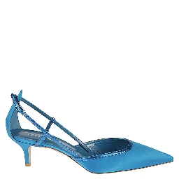 Blue Leather Pump