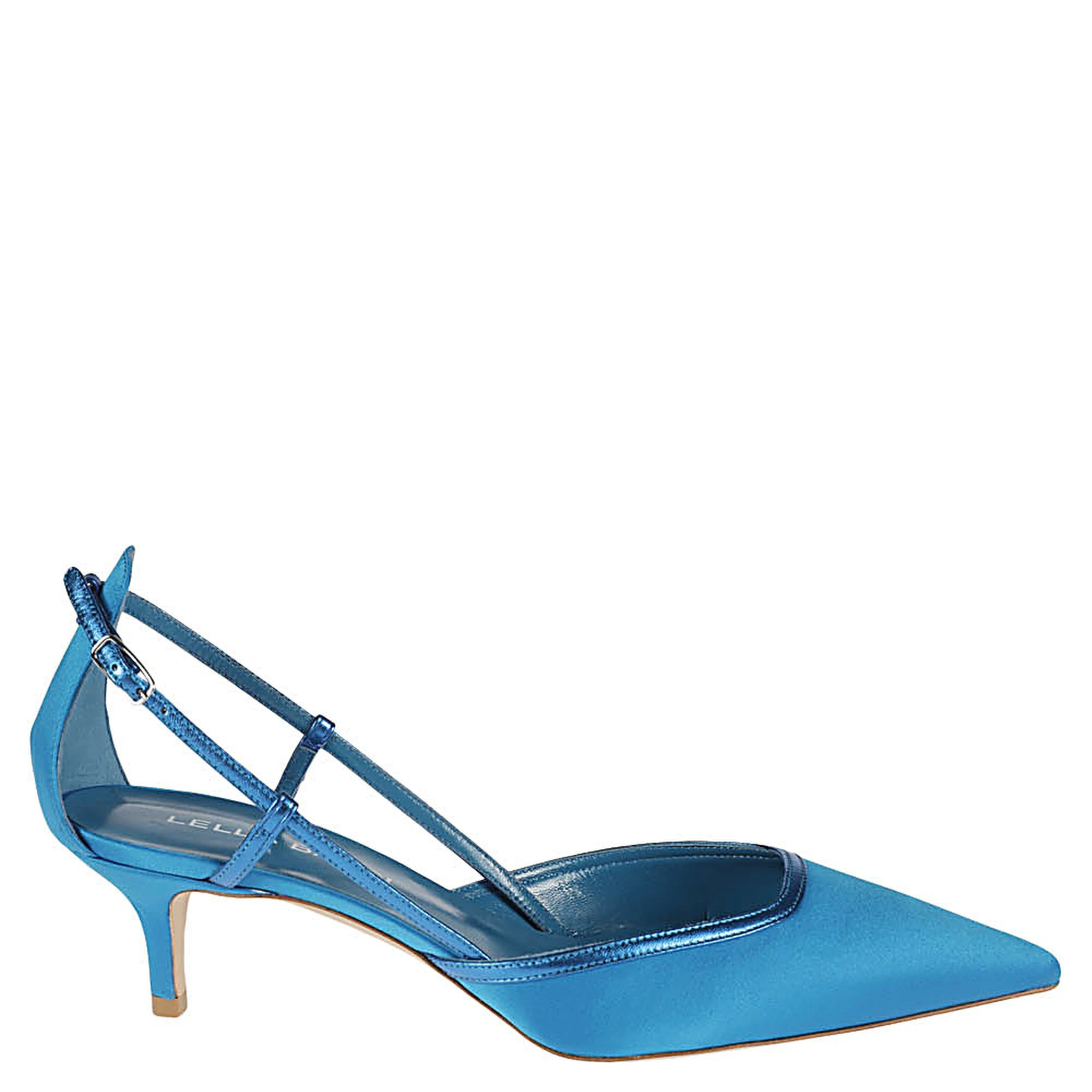 Blue Leather Pump
