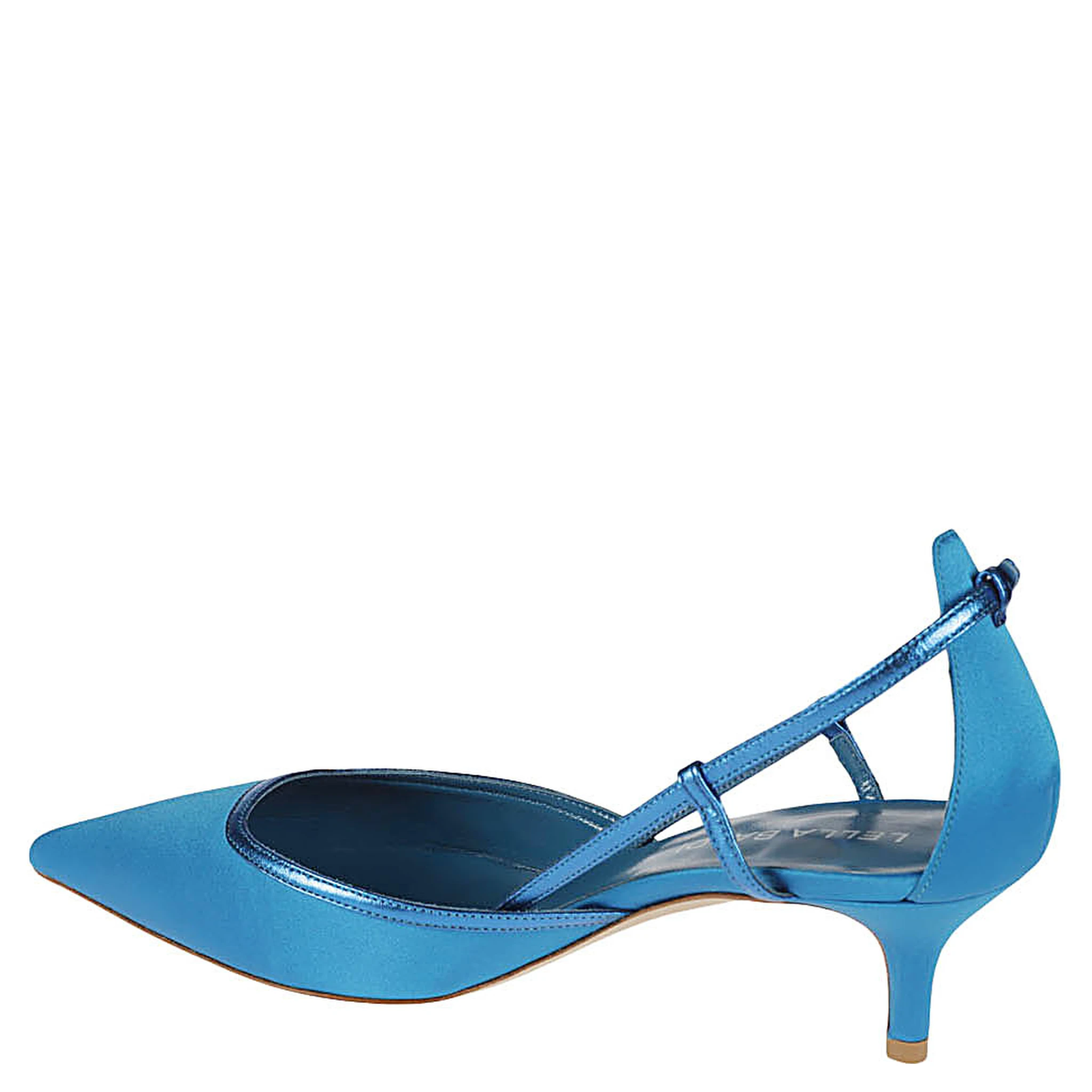 Blue Leather Pump