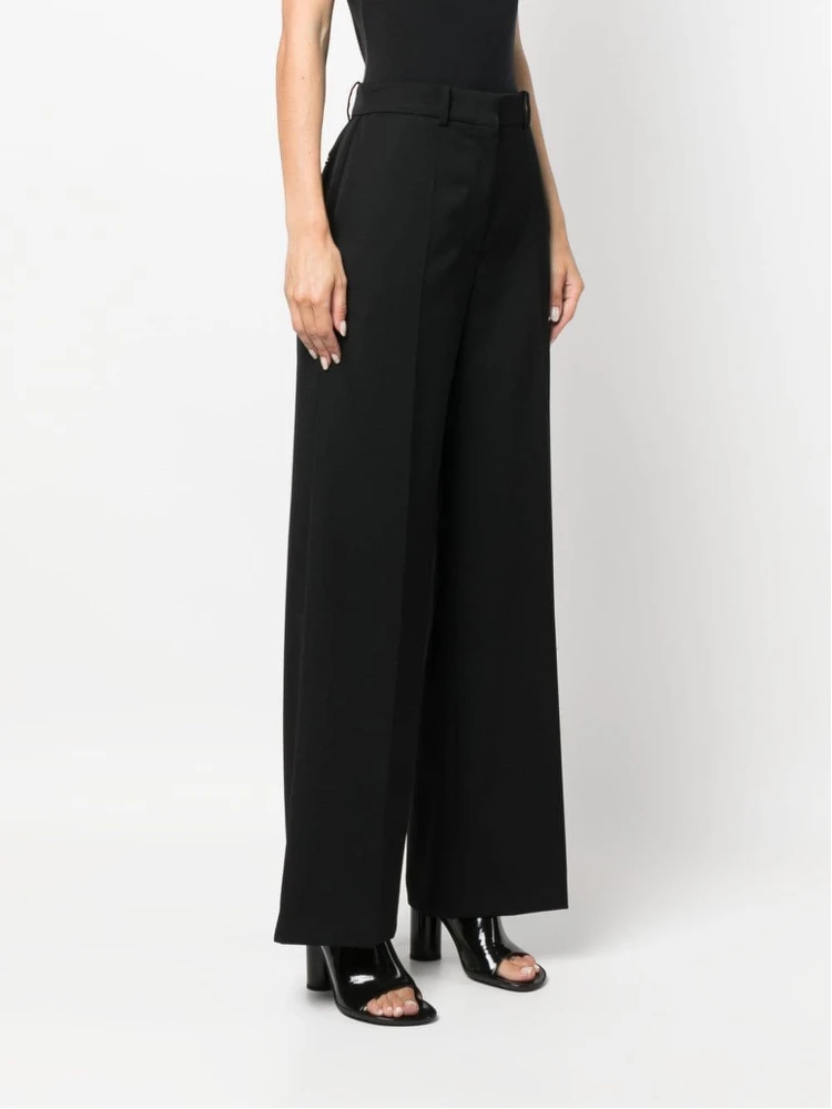 Wide Leg High Waist Trousers With Front Pleats alternative