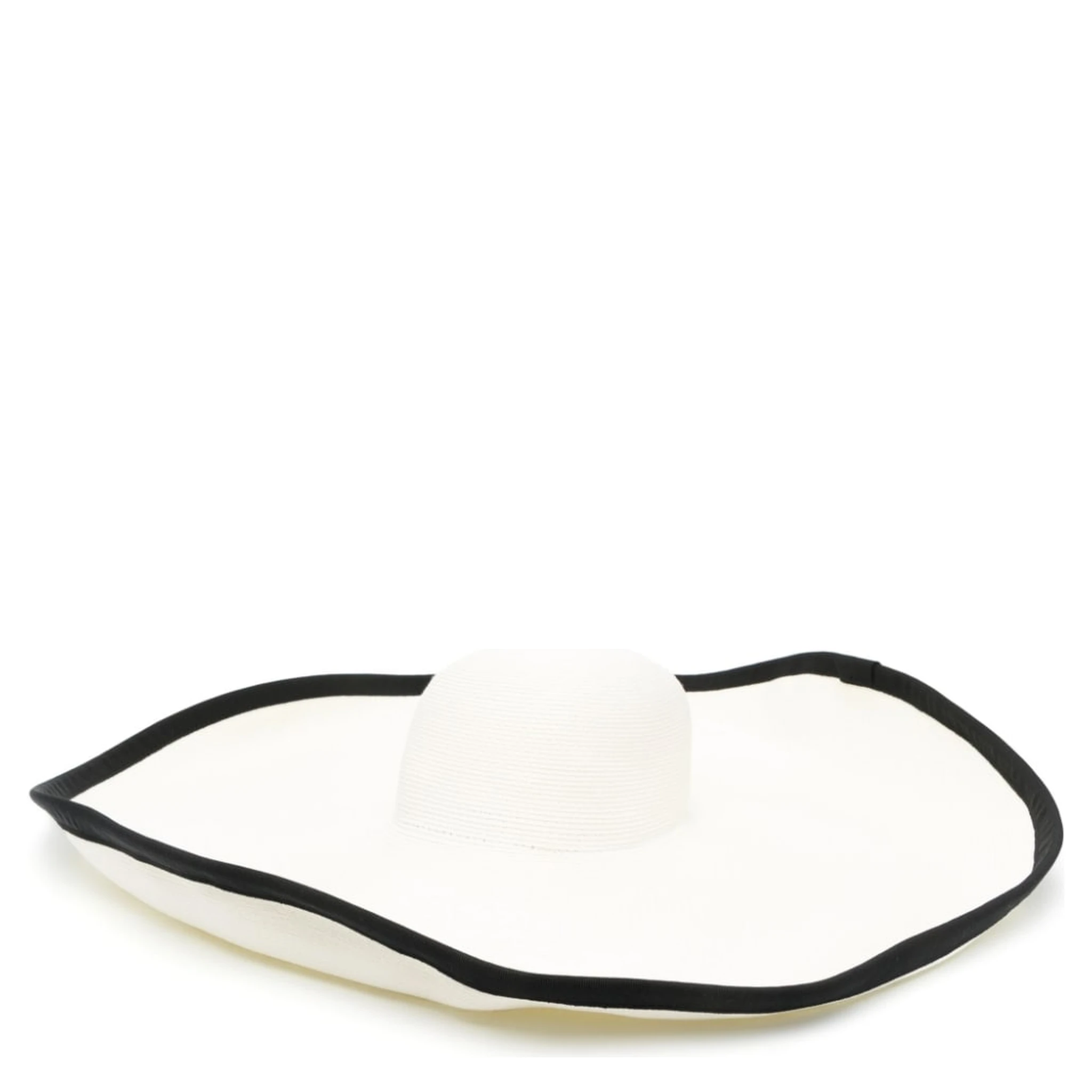 contrast-trim woven sun hat