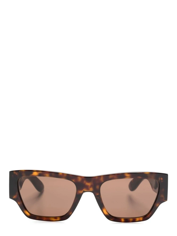 Square-frame Sunglasses In Nude