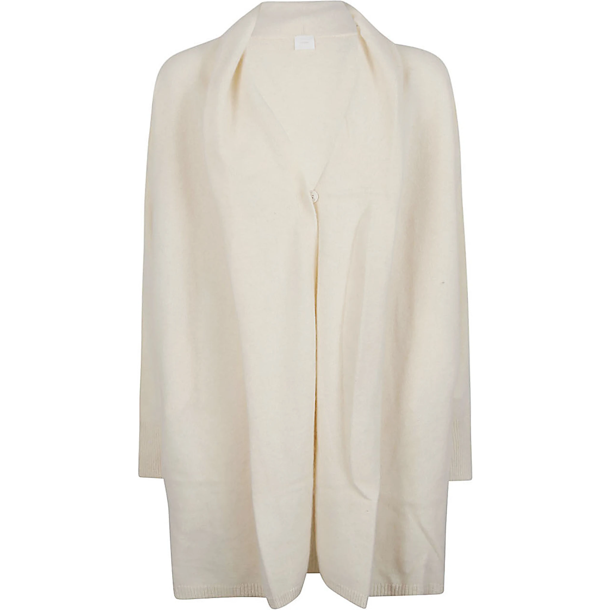 V-neck Wool Cardigan In White