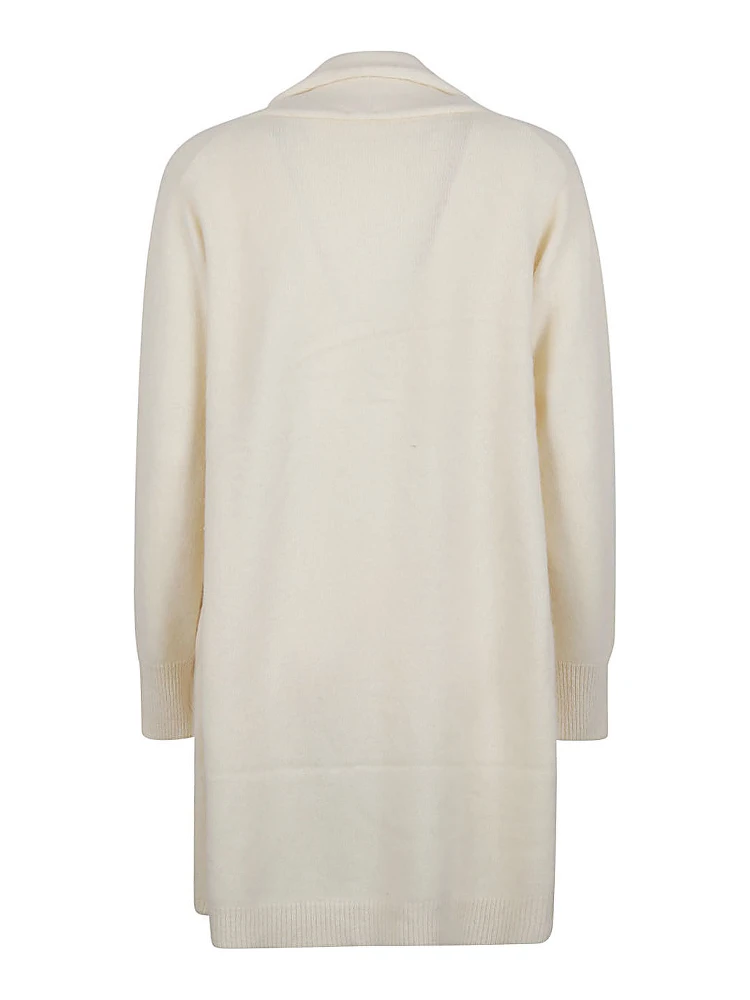 V-neck Wool Cardigan In White alternative