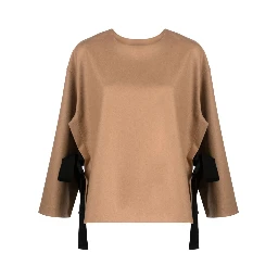 terry-cloth cape blouse